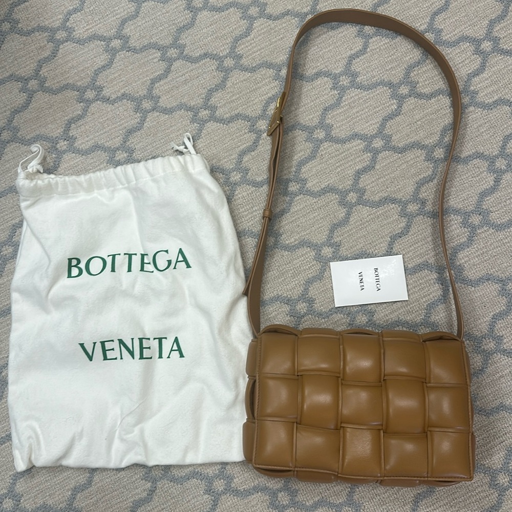 Bottega Veneta Padded Cassette - Caramel